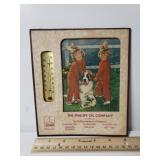 The Phillips Oil Company Advertising Thermometer-