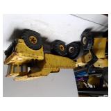 Plastic Front End Loader & Old Metal Dump Truck