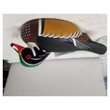 Small Decorative Wood Signed Wood Duck