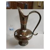 Vintage Etched Copper Pitcher/Decanter