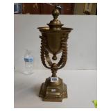 Heavy Solid Brass Traditional Oil Lamp Brass