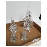 Lead Crystal & Clear Glass Trees