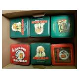 Lot Of 14 Vintage Red Man Tins
