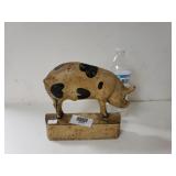 Vintage Cast Iron Pig Doorstop