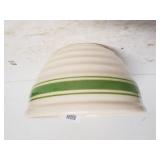 Green Striped Utility Ware Bowl