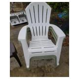 3 Plastic Patio Chairs
