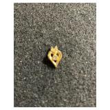 Ladies 14K GF Heart Shaped Pendant