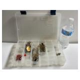 Plastic Tackle Box w/Misc jewelry