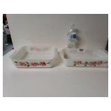 Vintage Fire King Hand Painted Peach Blossom