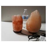 2 Salt Rock Lamps