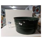 Large Galvanized Steel Wash Bucket