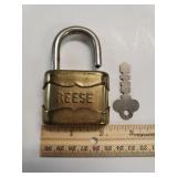 Vintage Reese Lock W/Key