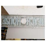 Metal Beach House Sign