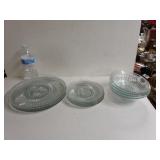 12 Piece Clear Dishes