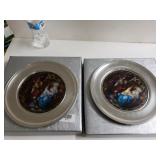 2 Stained Glass Ates Depicting The Birth Of Jesus