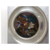 Stained Glass Plate Depicting The Birth Of Jesus