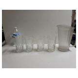 Fostoria Glasses And Beer Pitcher
