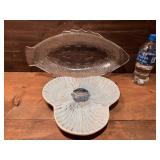 Vintage Ceramic Crab Serving Platter & Vintage