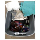 Tote With Assorted Cloths, Some Shoes From