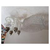 Crystal Like Bowl & Salt/Pepper Shakers