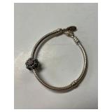 Silver Pandora Bracelet w/charm - Child Size