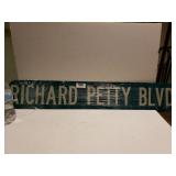 Richard Petty Blvd. Road Sign