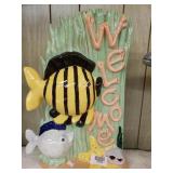 Ceramic Fish Welcome Decor