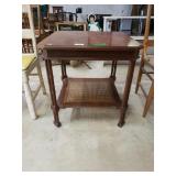 Vintage Rattan Side Table