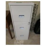 3 Drawer Metal Locking Filing Cabinet