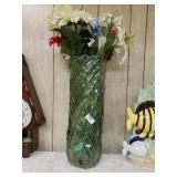 Large Vase With Floral Arrangement