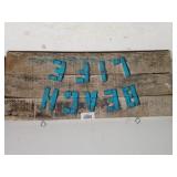 Wooden Decorative Beach Life Hanging Sign