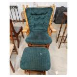 Glider Rocker With Ottoman