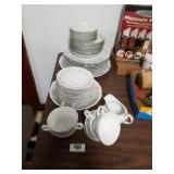 Set Of Crestwood China- Plates, Cups, Bowls