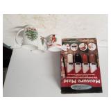 Measure Maid Dispenser, Holiday Coffee Mugs