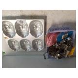 Santa Claus Mold & Assorted Cookie Cutters
