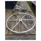 Vintage Sailboat Wheel
