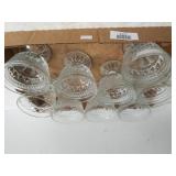 Glass Pedestal Dessert Cups
