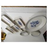 Pfaltzgraff Yorktowne- Saucers,  Serving Platter