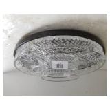 Revolving Glass Dip/Vegetable Tray