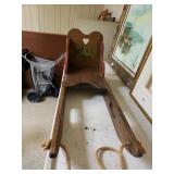 Decorative Wooden Sleigh
