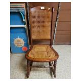 Vintage Rattan Rocking Chair