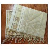 Gold Silk Pashmina - Patteril Olive Silks