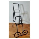 Tabletop four plate holder, Decorative metal work