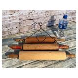 Vintage Rolling Pins With One Hanger