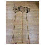3 Cummings Fishing Nets. New And 3 Fishing Rods