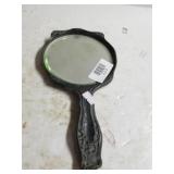 Antique Silver Like Hand Mirror