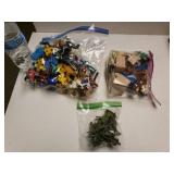 Small Plastic Play Toy Figures To Include Army