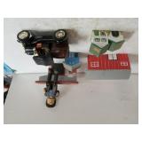 Decorative Wooden Buildings,  Car Bank, Figure