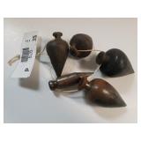 (5) Vintage Plumb Bobs