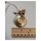 Ladies Westclox Pin Watch/Clock - Marked 12K GF